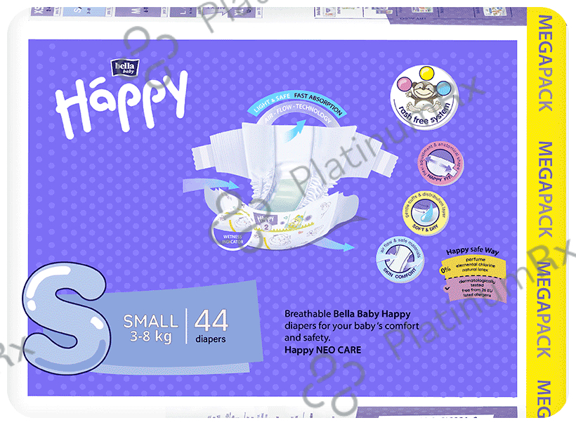 Bella Baby Happy Diaper Small 44 diapers