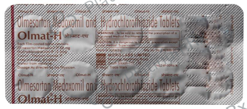 Olmat H 12.5/20mg Tablet 10s