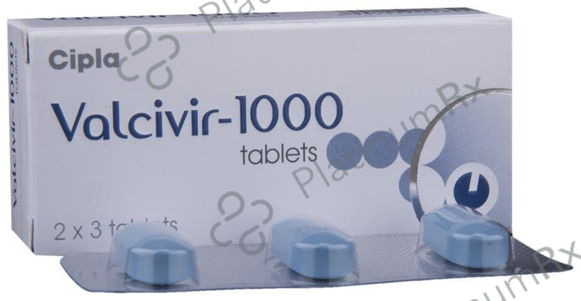 Valcivir 1000mg Tablet 3s