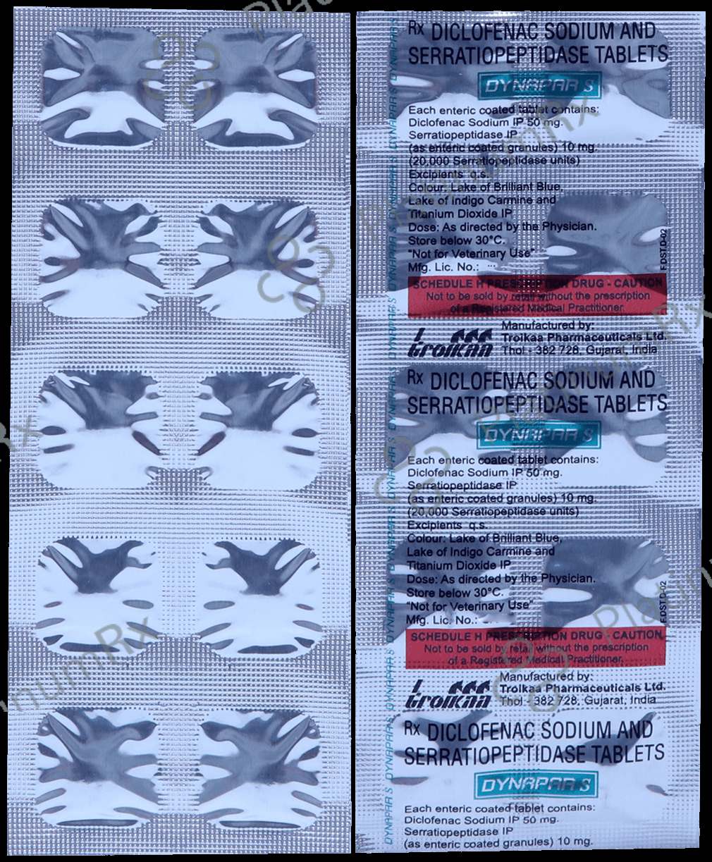 Dynapar S 50/10mg Tablet 10s