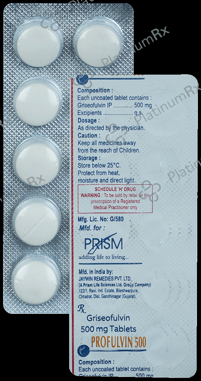 Profulvin 500 Tablet 10s