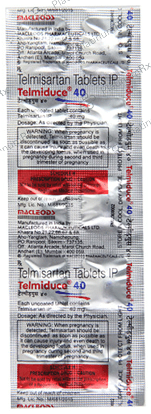 Telmiduce 40mg Tablet 10s