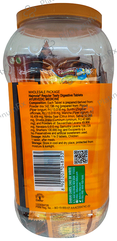Dabur Hajmola Regular with 16gm Dabur Red Toothpaste Free 170s