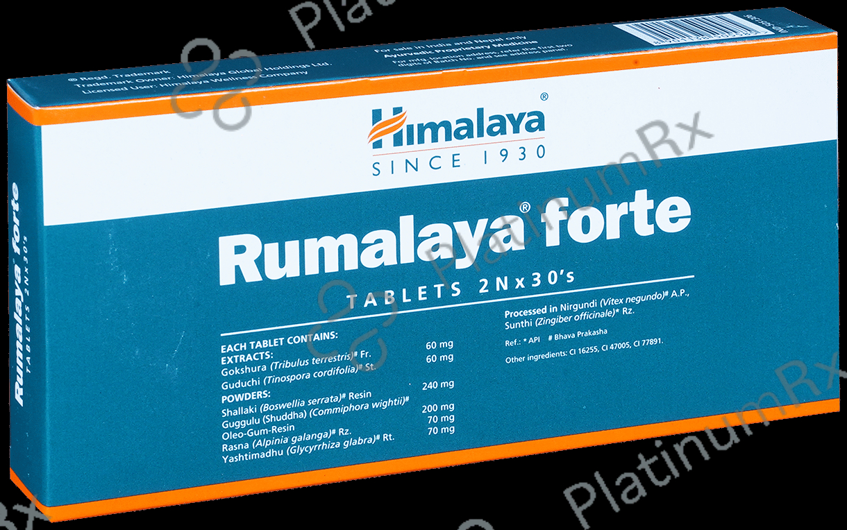 Himalaya Rumalaya Forte Tablets - Helps Manage Arthritis Symtoms- 60 tablets