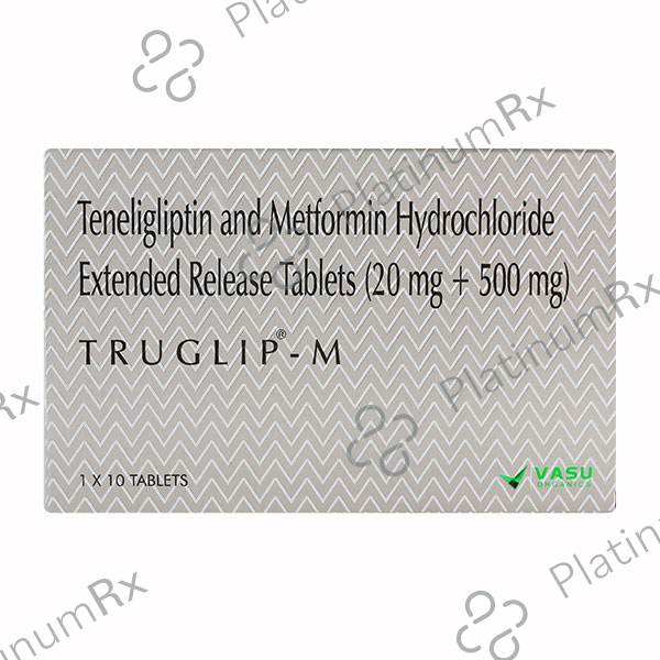 Truglip M 500/20mg Tablet ER 10s