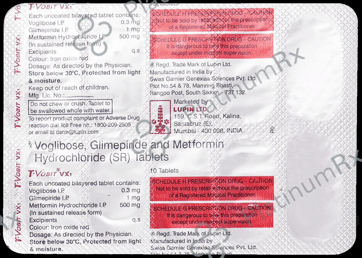 T Vobit VX1 1/500/0.3mg Tablet SR 10s