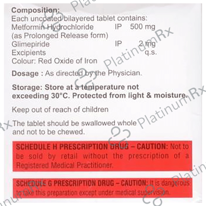 Mpride 2/500mg Tablet PR 15s