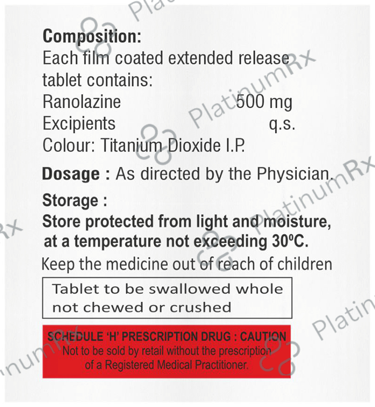 Ranovil 500mg Tablet ER