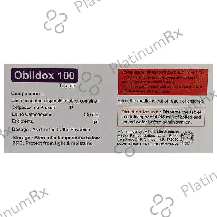 Oblidox 100 Tablet DT