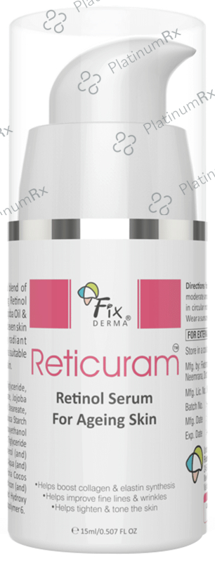 Fixderma Reticuram Retinol Serum - Reduces Fine Lines & Wrinkles