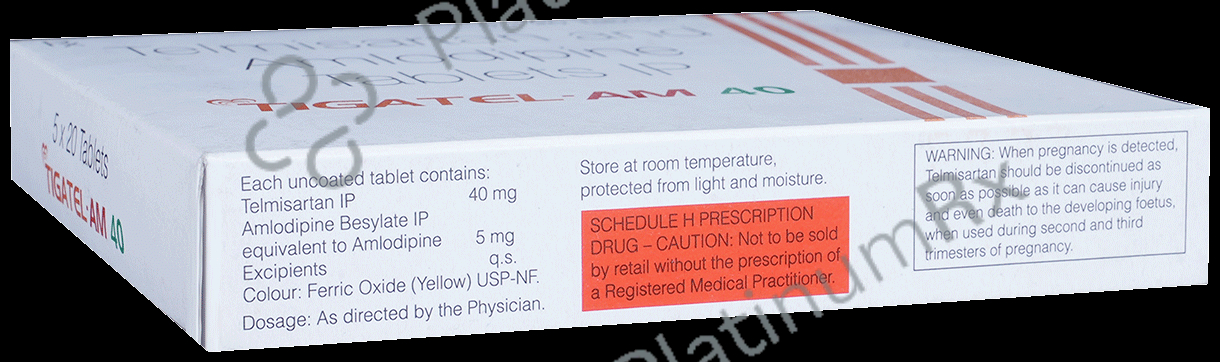 Tigatel AM 5/40mg Tablet 20s
