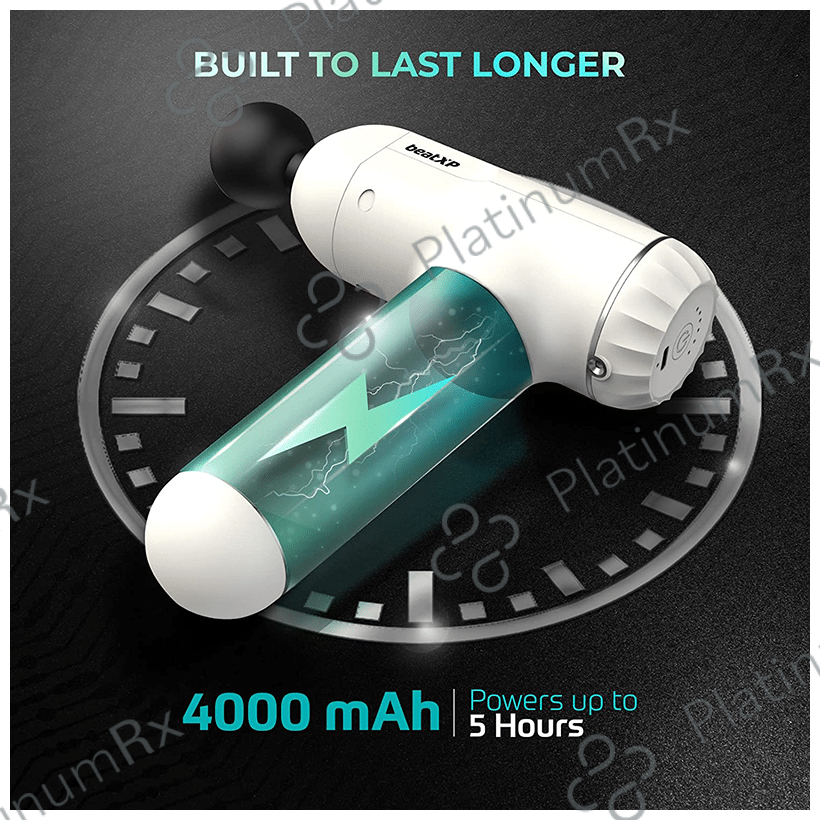 beatXP Bolt Deep Tissue Massage Gun Lvory White