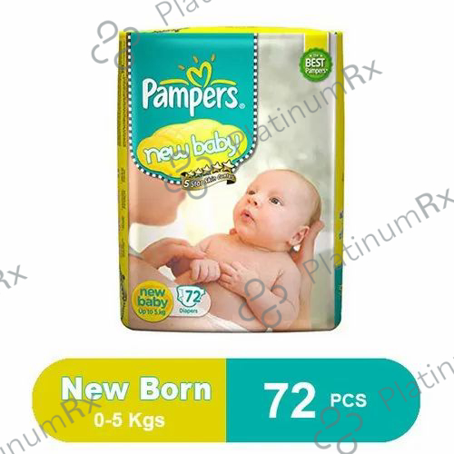 Pampers Taped New Baby Diaper NB 72s