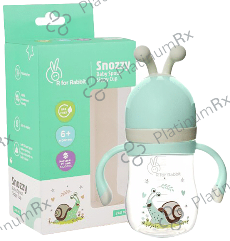 R for Rabbit Snoozy Baby Spout Sippy Cup 6+ Months Green