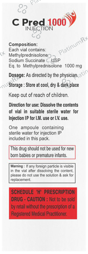 C Pred 1000mg Injection