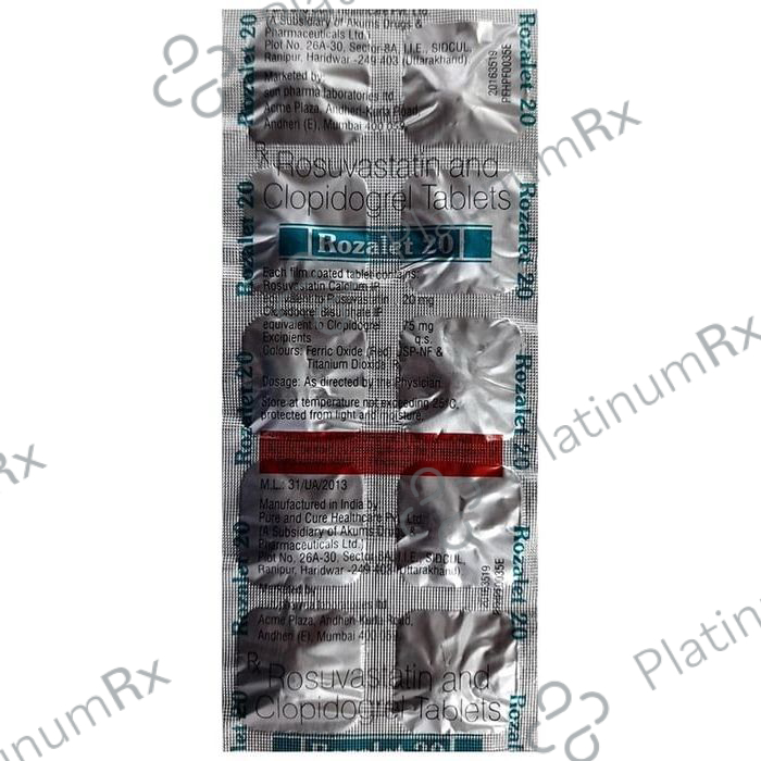 Rozalet 20 75/20mg Tablet 10s