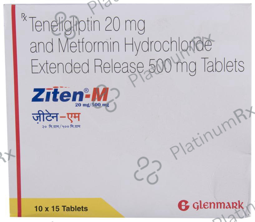 Ziten M 500/20mg Tablet ER 15s