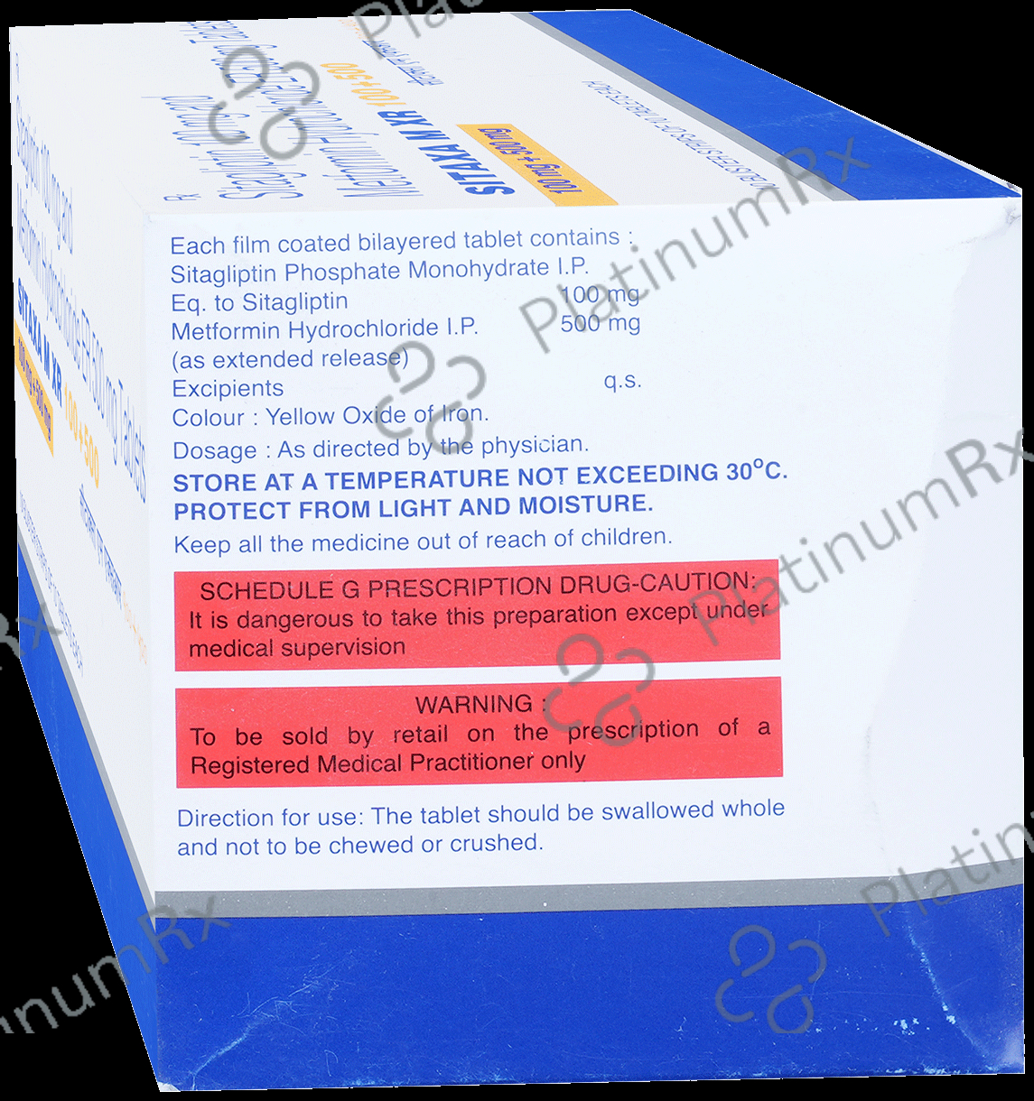 Sitaxa M XR 100/500mg Tablet ER 10s