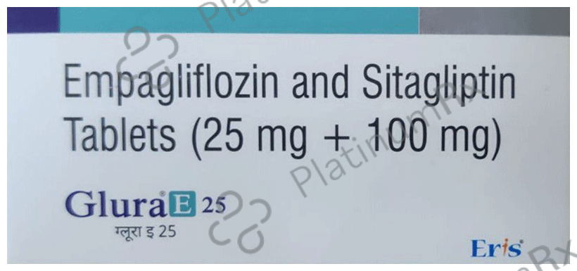 Glura E 25/100mg Tablet 10s