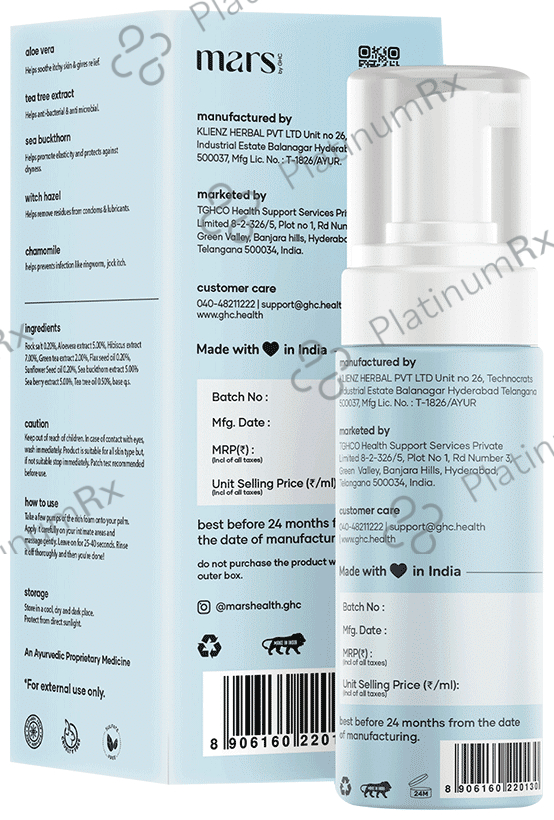 Mars Intimate Wash 120 ml Liquid TGHCO Health Support Services Private Limited