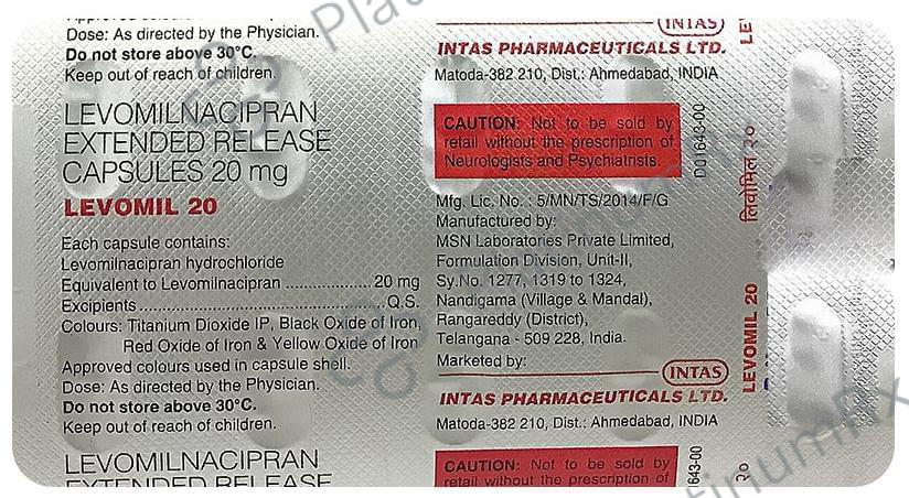 Levomil 20 Capsule ER