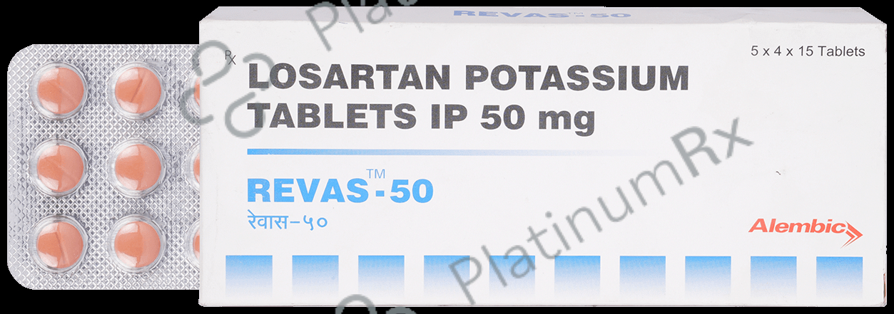 Revas 50mg Tablet 15s