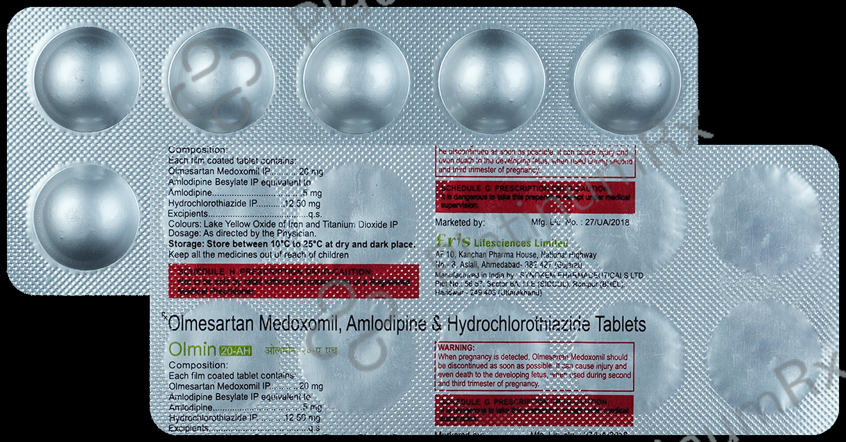 Olmin20 AH 5/12.5/20mg Tablet 10s