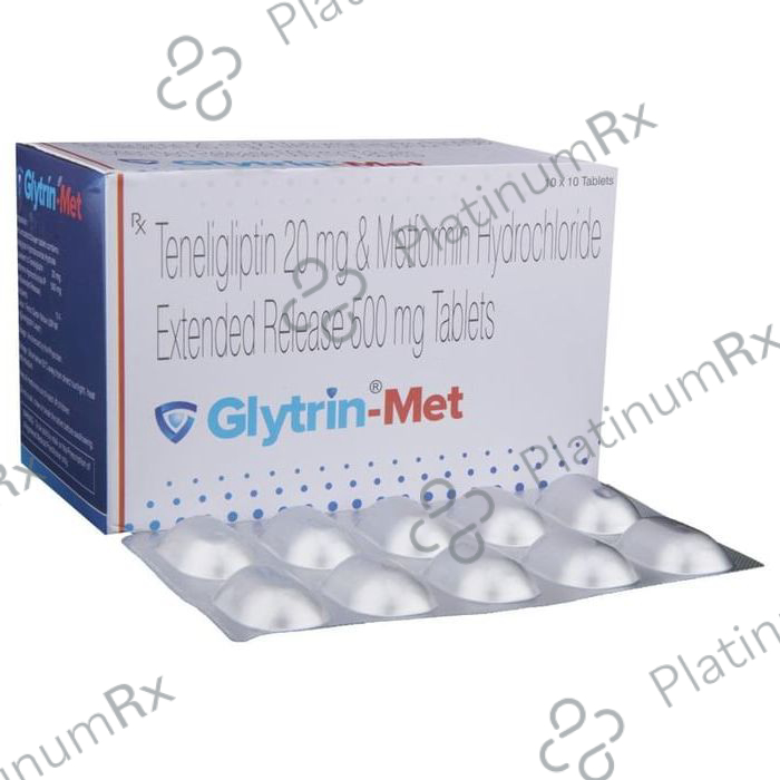 Glytrin Met 500/20mg Tablet ER 10s