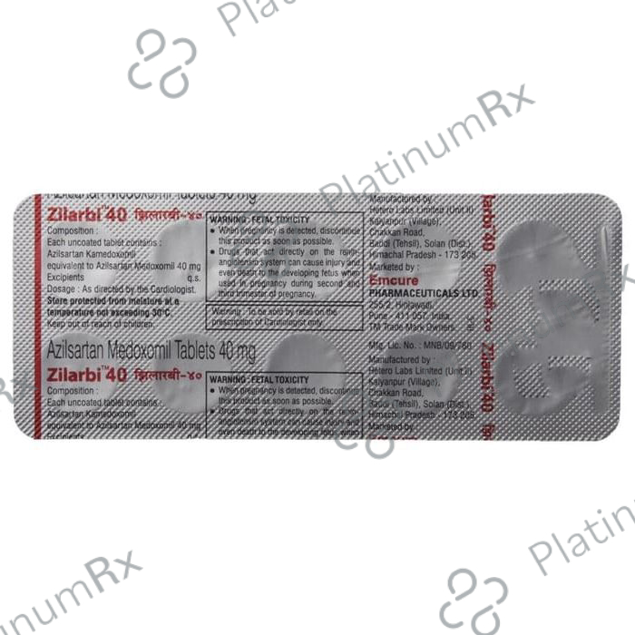 Zilarbi 40mg Tablet 10s
