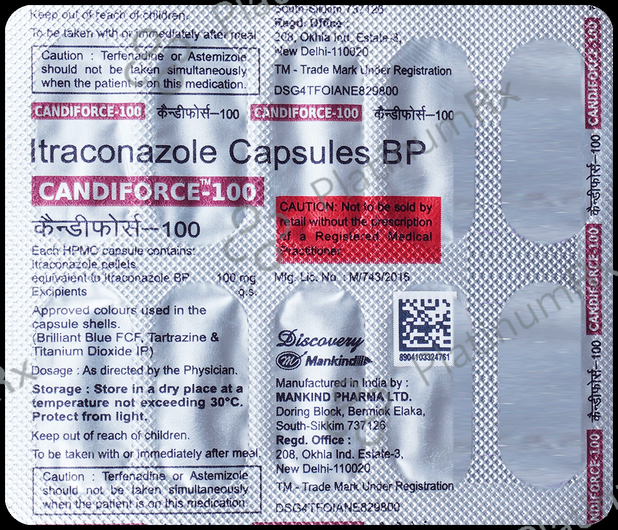 Candiforce 100mg Capsule 10s