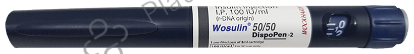 Wosulin 50/50 (100 IU/ml) (1*3ml Disposable Pen) 3 ml Solution For Injection - Pen