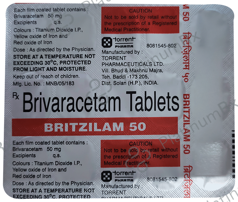 Britzilam 50mg Tablet 15s