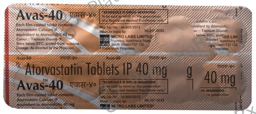 Avas 40mg Tablet 10s