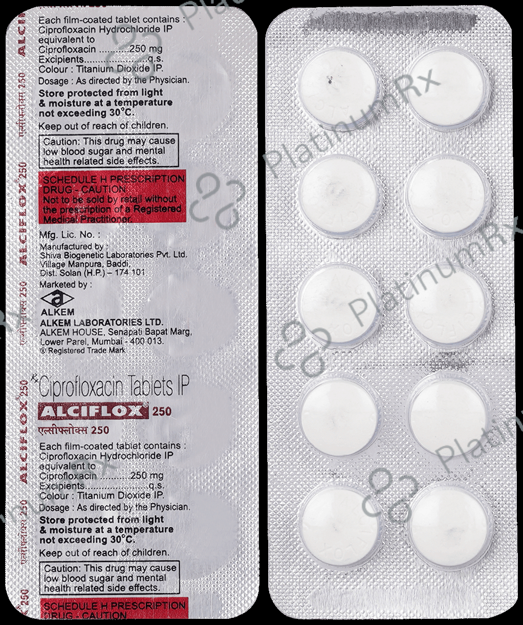 Alciflox 250mg Tablet