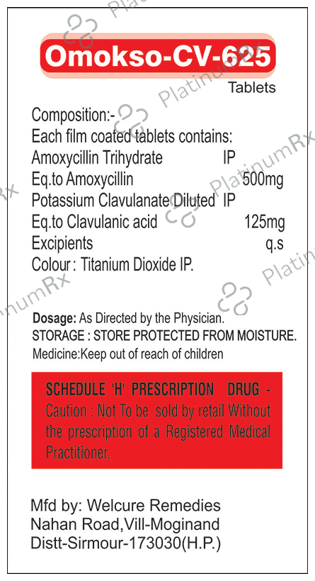 Omokso-CV 625 Tablet