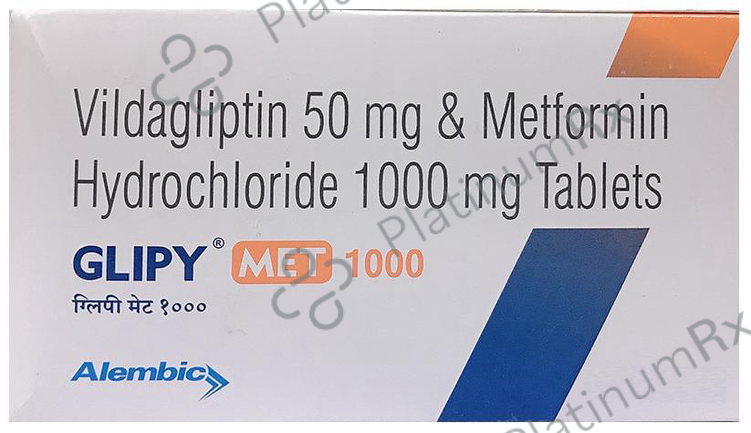 Glipy Met 1000/50mg Tablet 10s