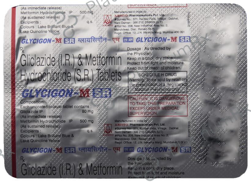 Glycigon M SR 80/500mg Tablet 10s