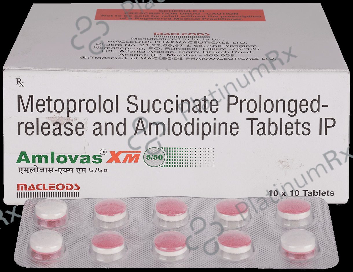 Amlovas XM 5/47.5mg Tablet PR 10s