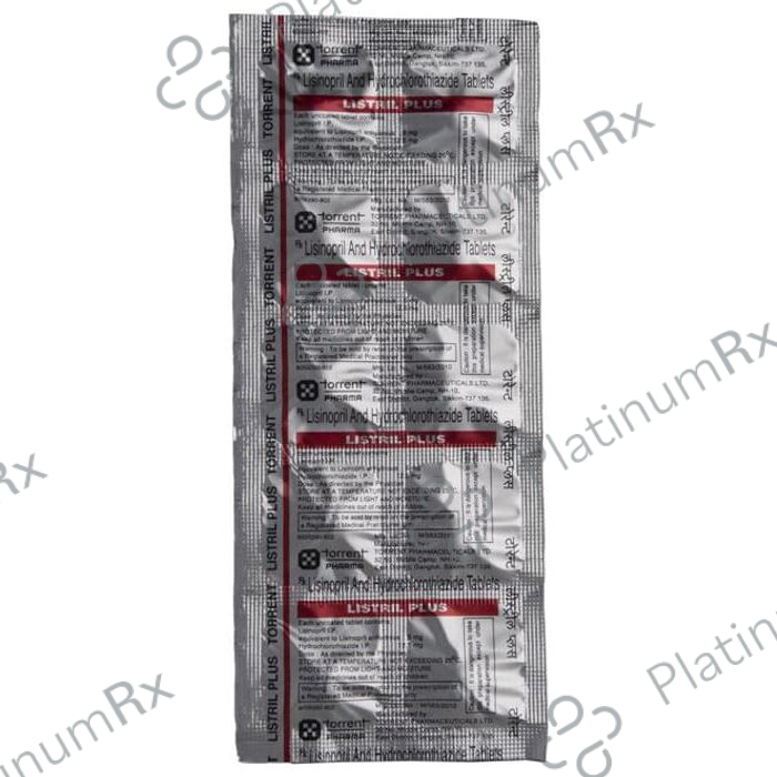 Listril Plus 12.5/5mg Tablet 10s