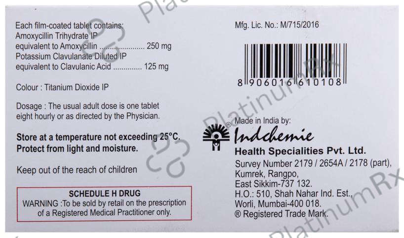 Indclav 375 Tablet