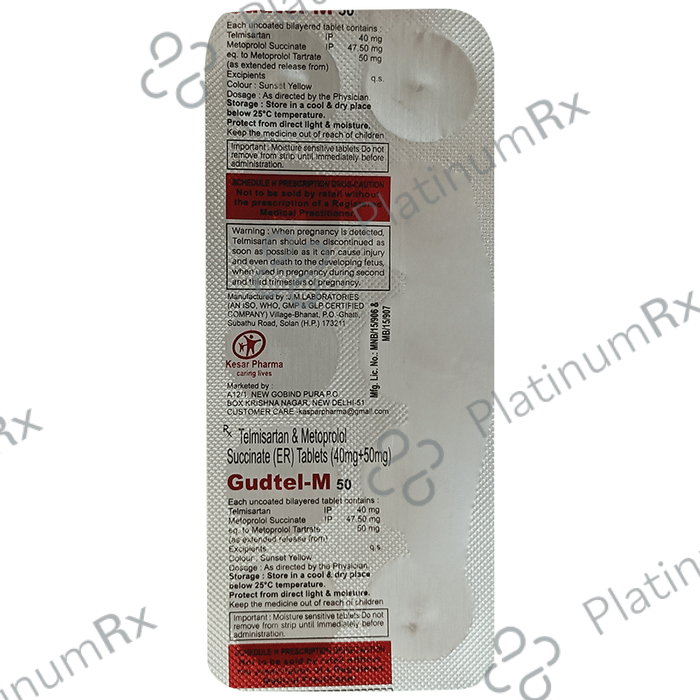Gudtel-M 50 Tablet ER