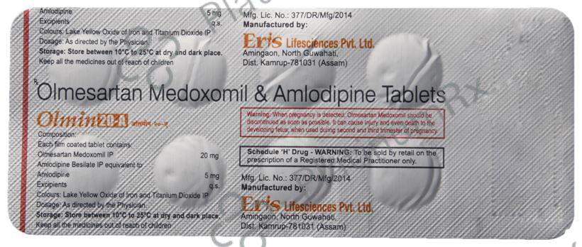 Olmin 20 A 5/20mg Tablet 10s