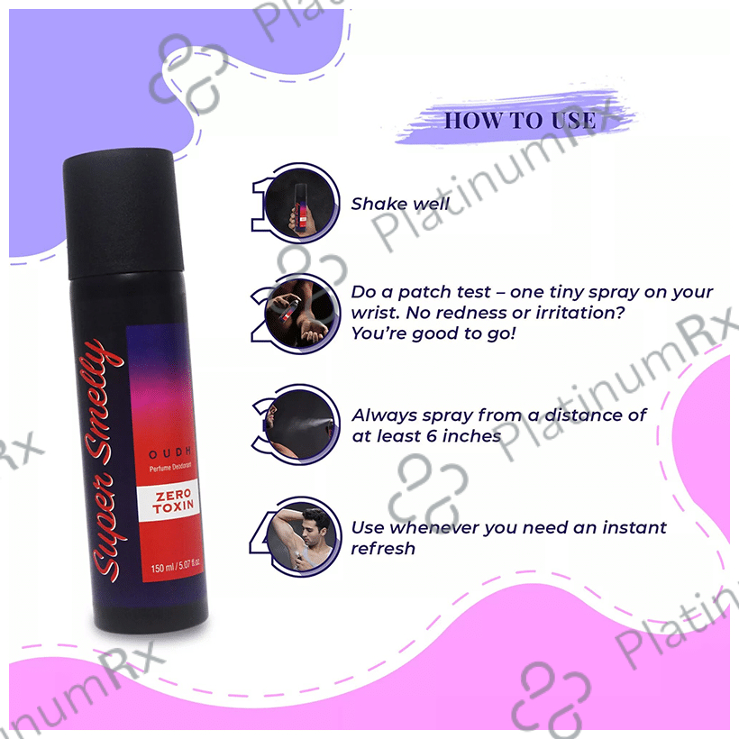 Super Smelly Zero Toxin Perfume Deodorant Oudh