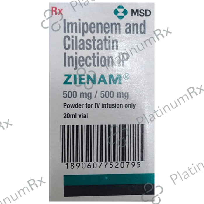 Zienam 500mg/500mg Injection