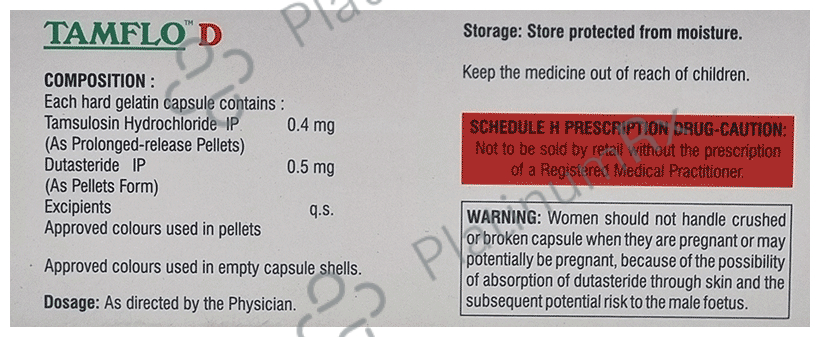 Tamflo D 0.4/0.5mg Capsule PR 10s
