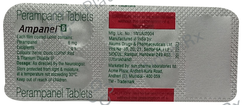 Ampanel 6mg Tablet 10s