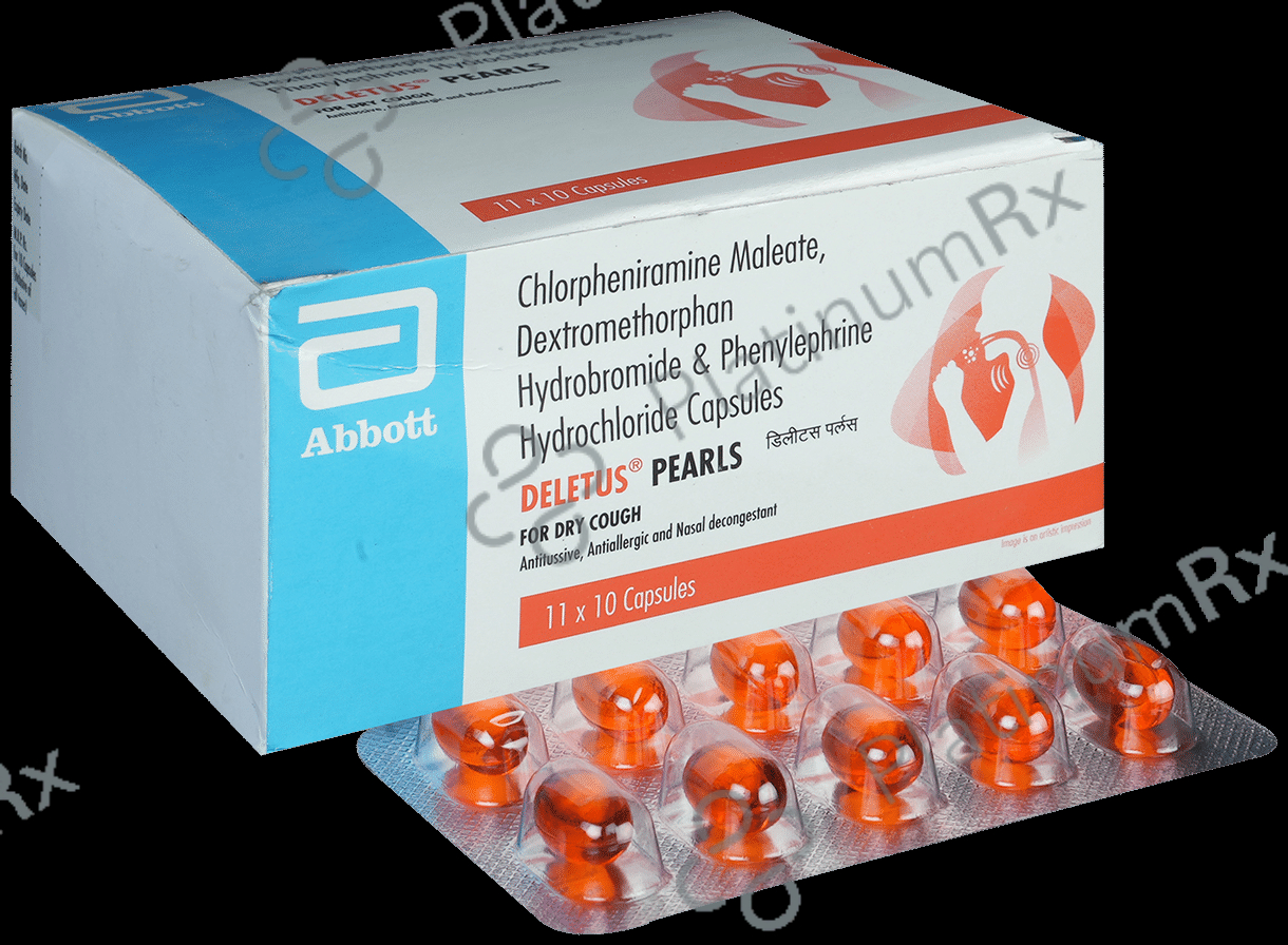 Deletus Pearls 2/10/5mg Capsule 10s