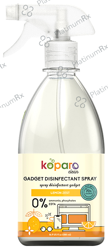 Koparo Gadget Disinfectant Spray (500ml Each) Lemon Zest 1 Bottle