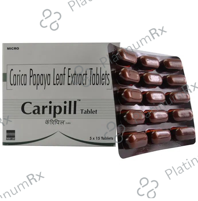 Caripill Carica 1100mg Papaya Leaf Extract Tablet 15s