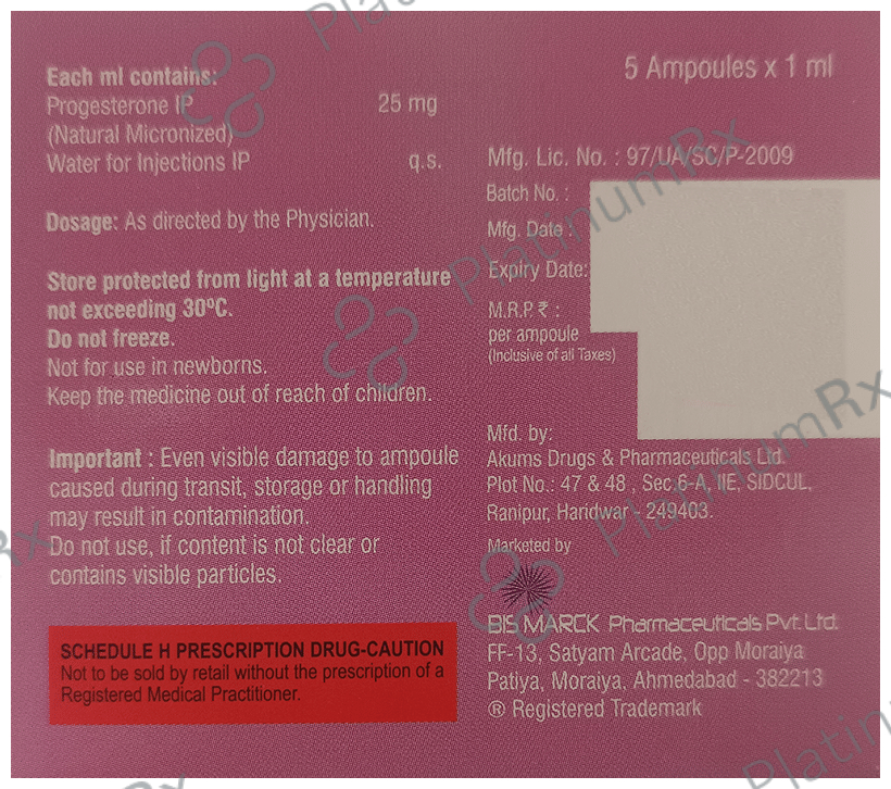 Gestmarck Aq 25 Injection